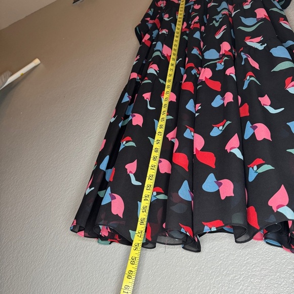 Emporio Armani Tiered abstract print chiffon maxi dress size S/M - Picture 7 of 12